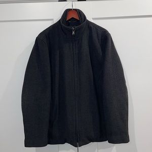 Men’s Calvin Klein Charcoal Wool Overcoat Size Medium